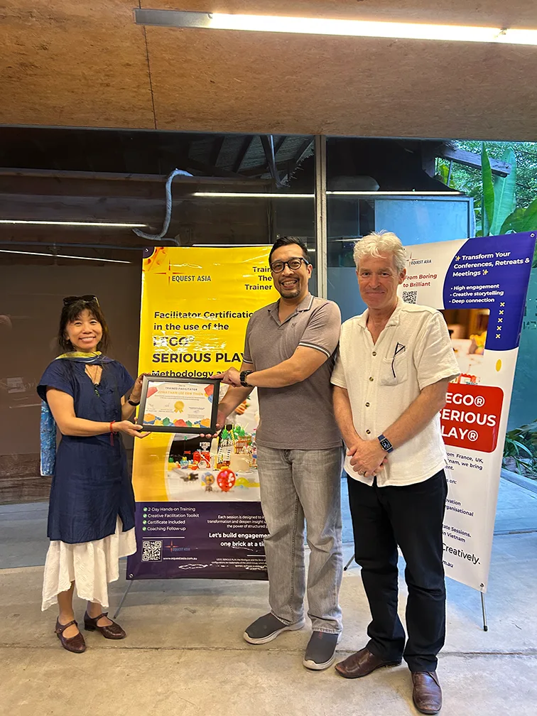 The LEGO® SERIOUS PLAY® LSP methodology - EQuest Asia lsp train the trainers certification testimonial | jonathan lee, professional facilitator
