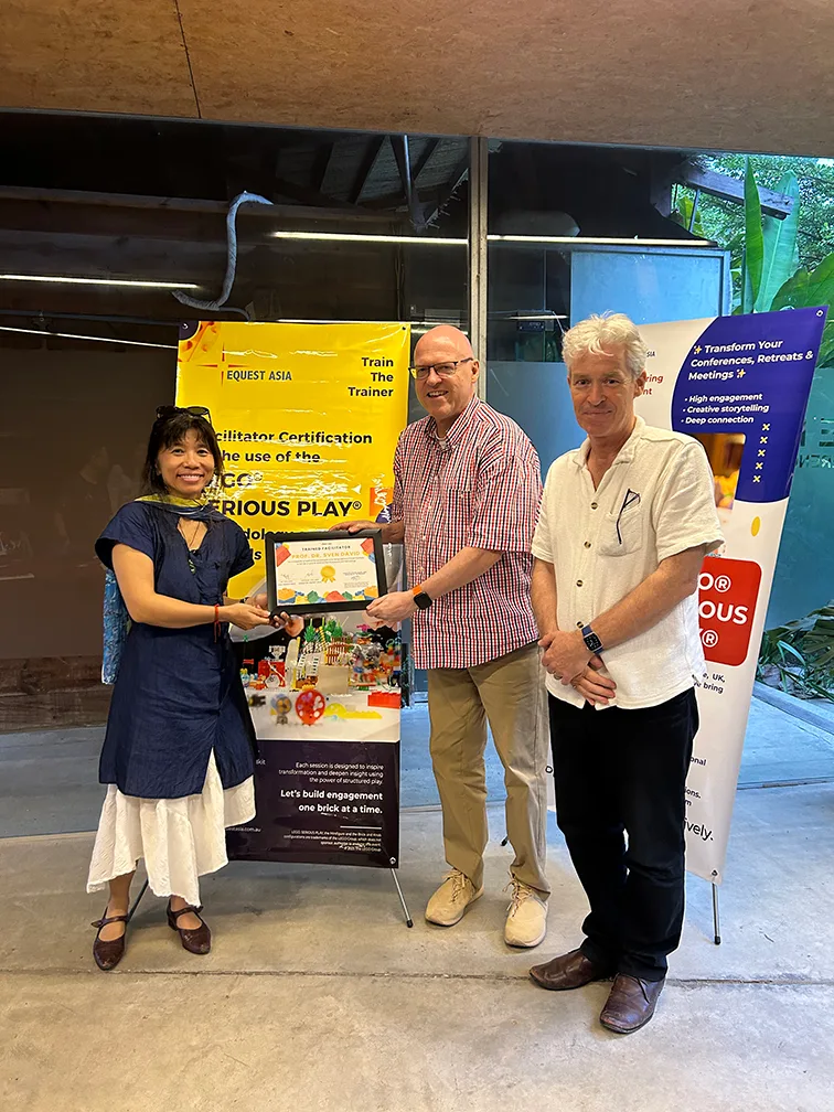 The LEGO® SERIOUS PLAY® LSP methodology - EQuest Asia lsp train the trainers certification testimonial | prof. dr. david sven